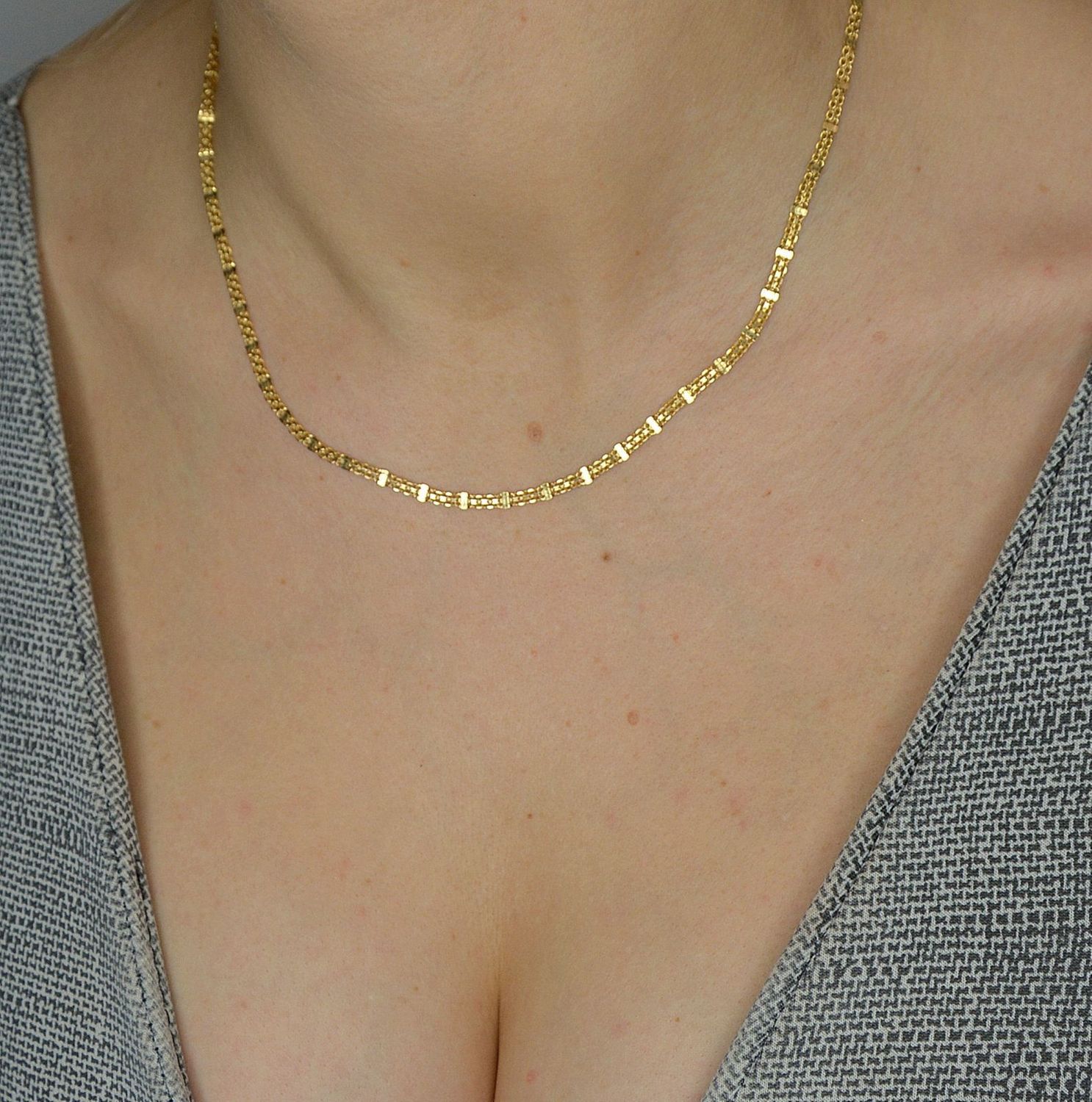 Złoty łańcuszek 333 o szerokości 3 mm DIA-LAN-1452-333 3mm (1).jpg